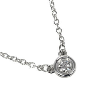 Tiffany Co By the Yard Necklace Sterling Silver Diamond